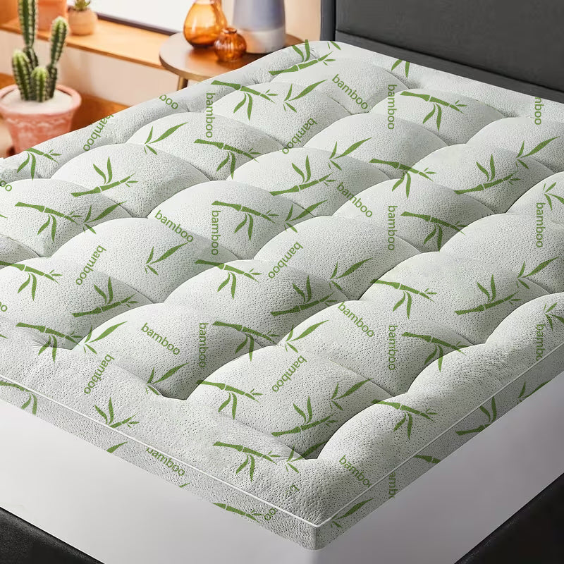 Cool Bamboo Matelas Topper Super Épaisseur Respirant Bamboo Fibre Microfibre Remplir 8 21 Deep