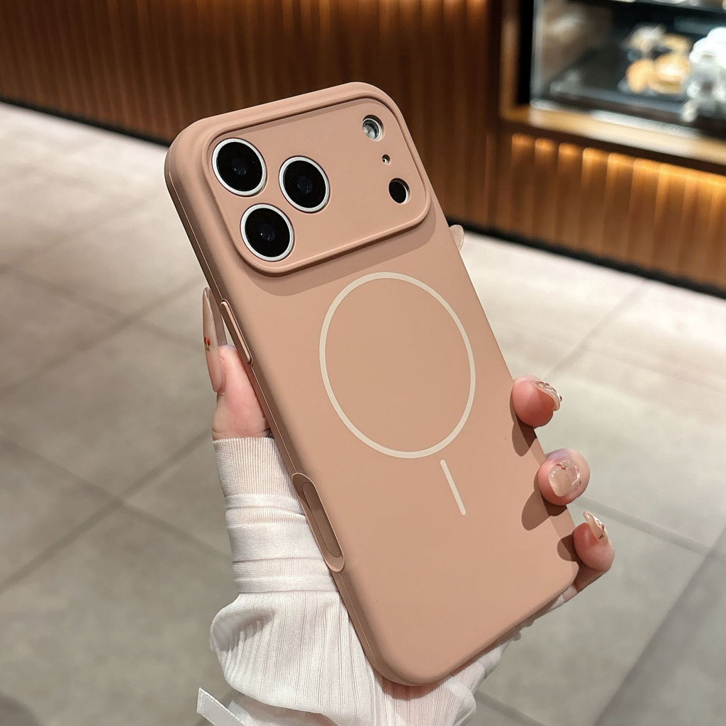 Applicable à 17 Fine Circle Magnetic Phone Case Silicone liquide