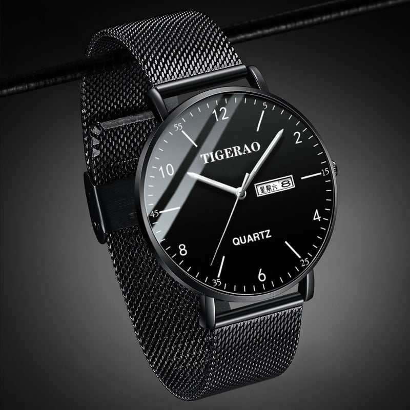 Montre de mouvement lumineux entièrement automatique résistant à l'eau