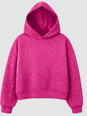 Style américain Babys-breath Tie-dye Chandail à capuche Veste