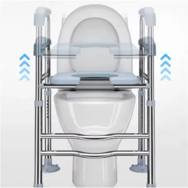 Aide permanente pliable aux toilettes