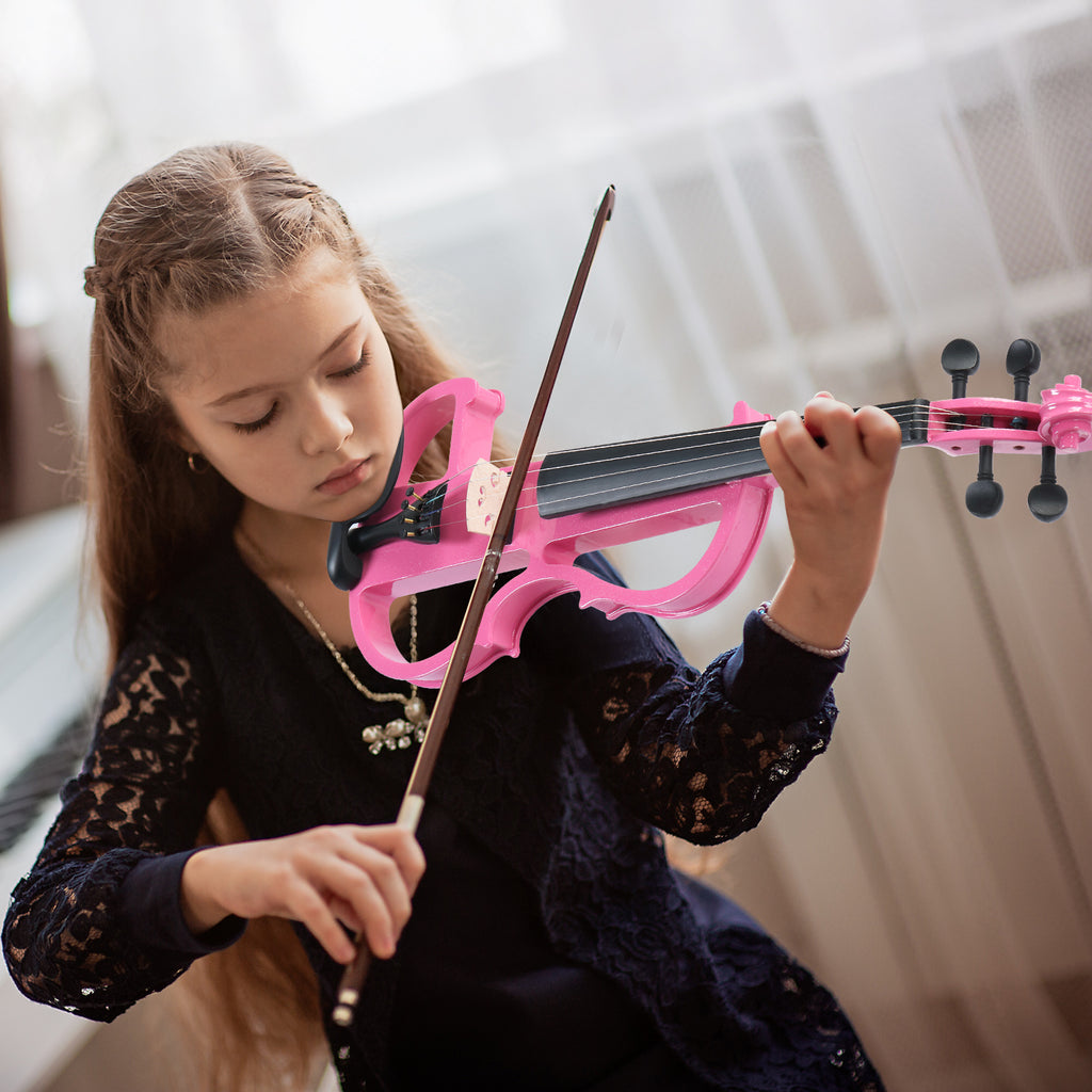 Électroacoustique n° 1 Violon en bois massif peint pour piano