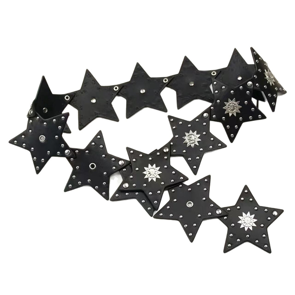 Ceinture étoilée à cinq points punk Vintage Outfit