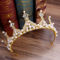 Boucles d'oreilles de style coréen de la Couronne de mariée