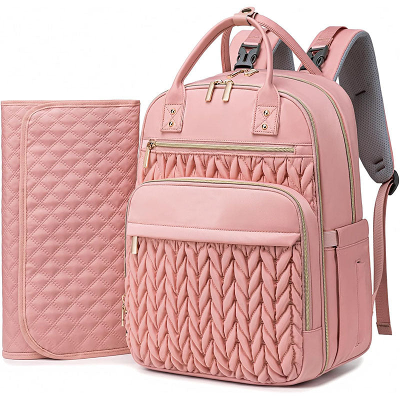 Sac à dos de voyage pour bébé à l'épreuve de l'eau à grande capacité avec couche à langer