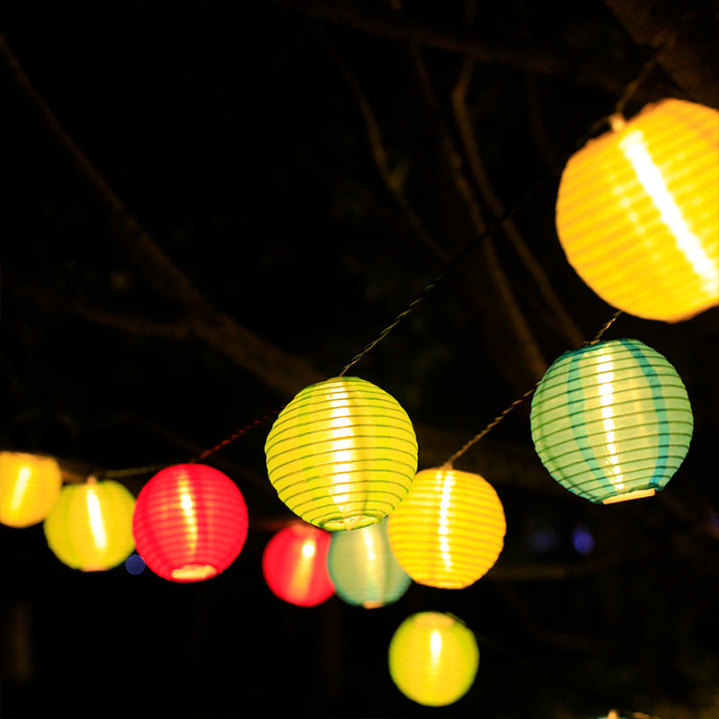 Led Fabric Lantern Énergie solaire