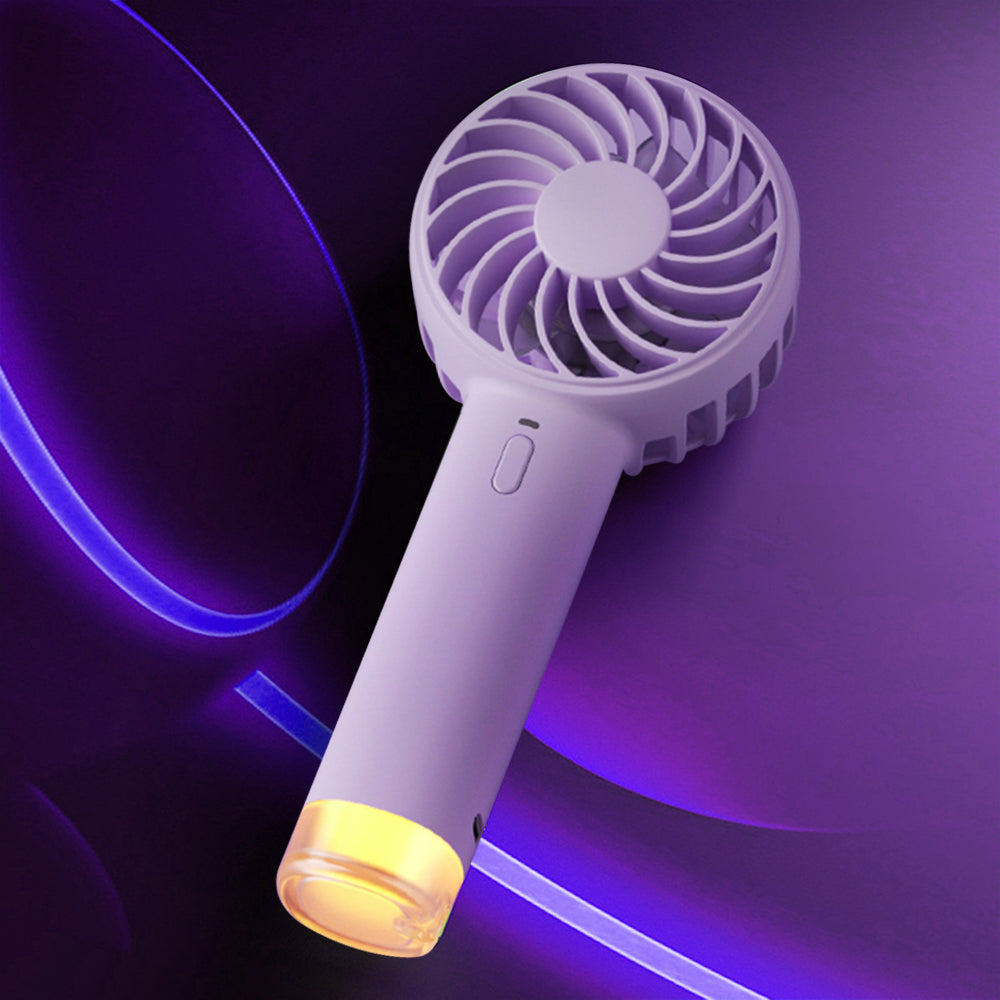 Petit Bee Portable couleur de charge mignon porter petite lampe à main ventilateur électrique ronde Han