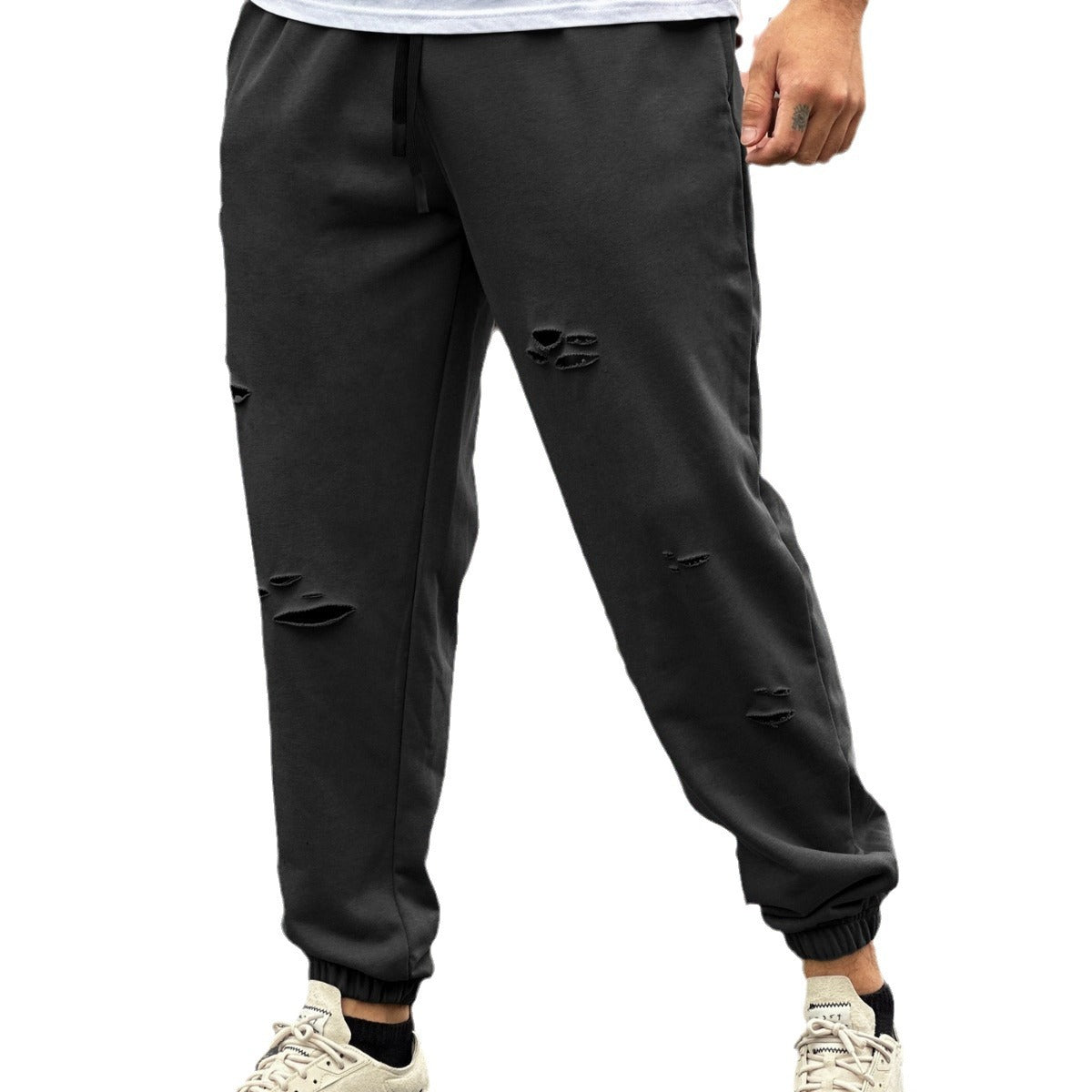 Pantalons de jogging à mâchement de sweat