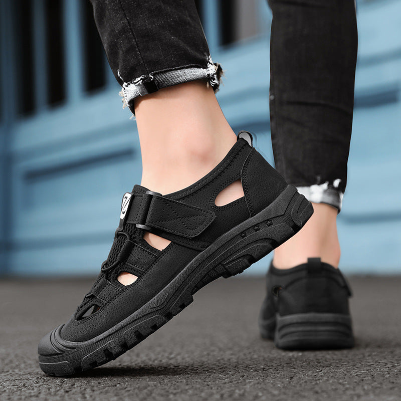 Chaussures anti-dérapantes à orteils creux Sandales polyvalentes