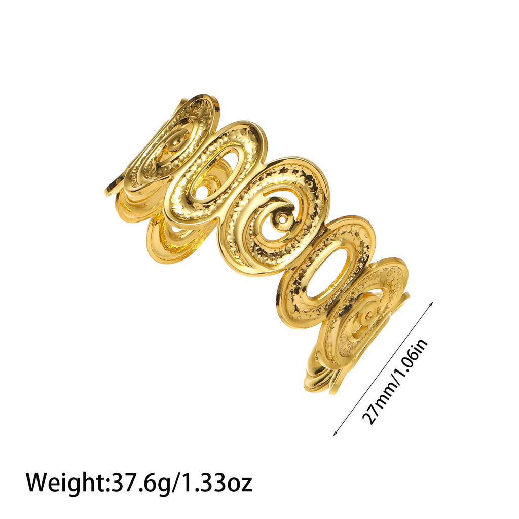 Bracelet en acier Titanium or de style Ins européen et américain