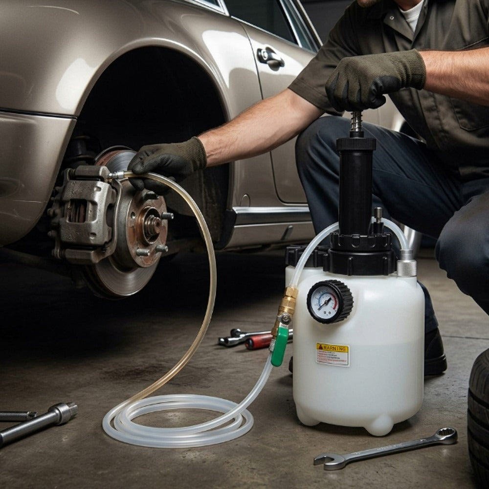 Pompe à fluide de transmission manuelle 3L ATF Système de transfert de remplissage d'huile avec 8 adaptateurs en aluminium