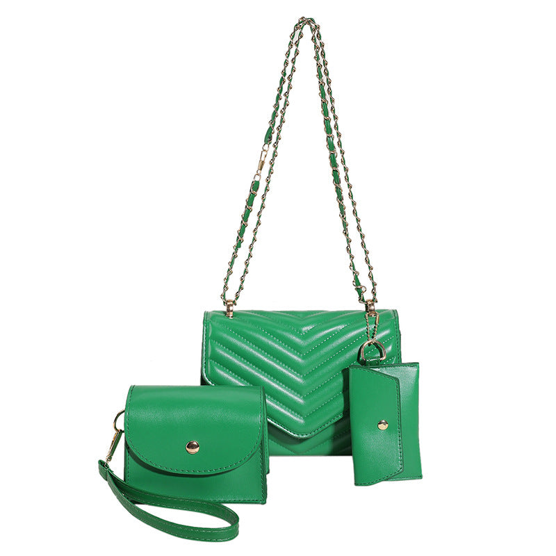 Femmes Couleur solide Versatile Sac élégant et élégant