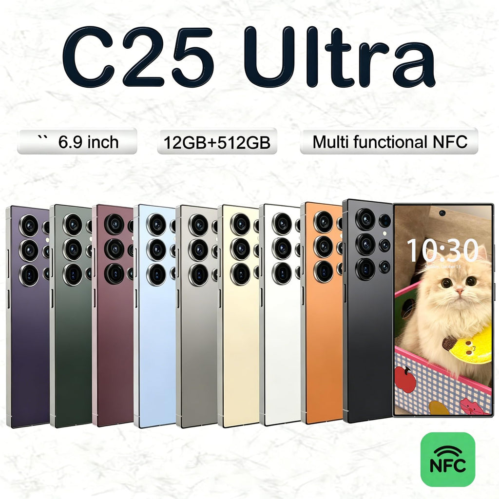 25 Ultra Unlocked Phone avec NFC 12-512GBSmartphone
