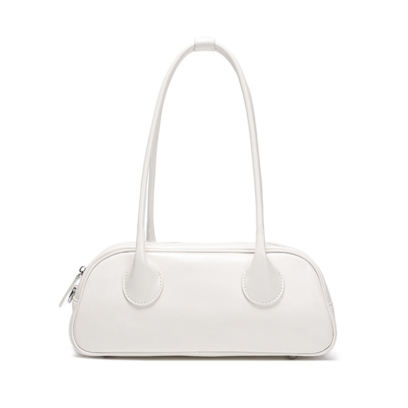 Sac sous-armure en cuir véritable minimaliste pour femmes