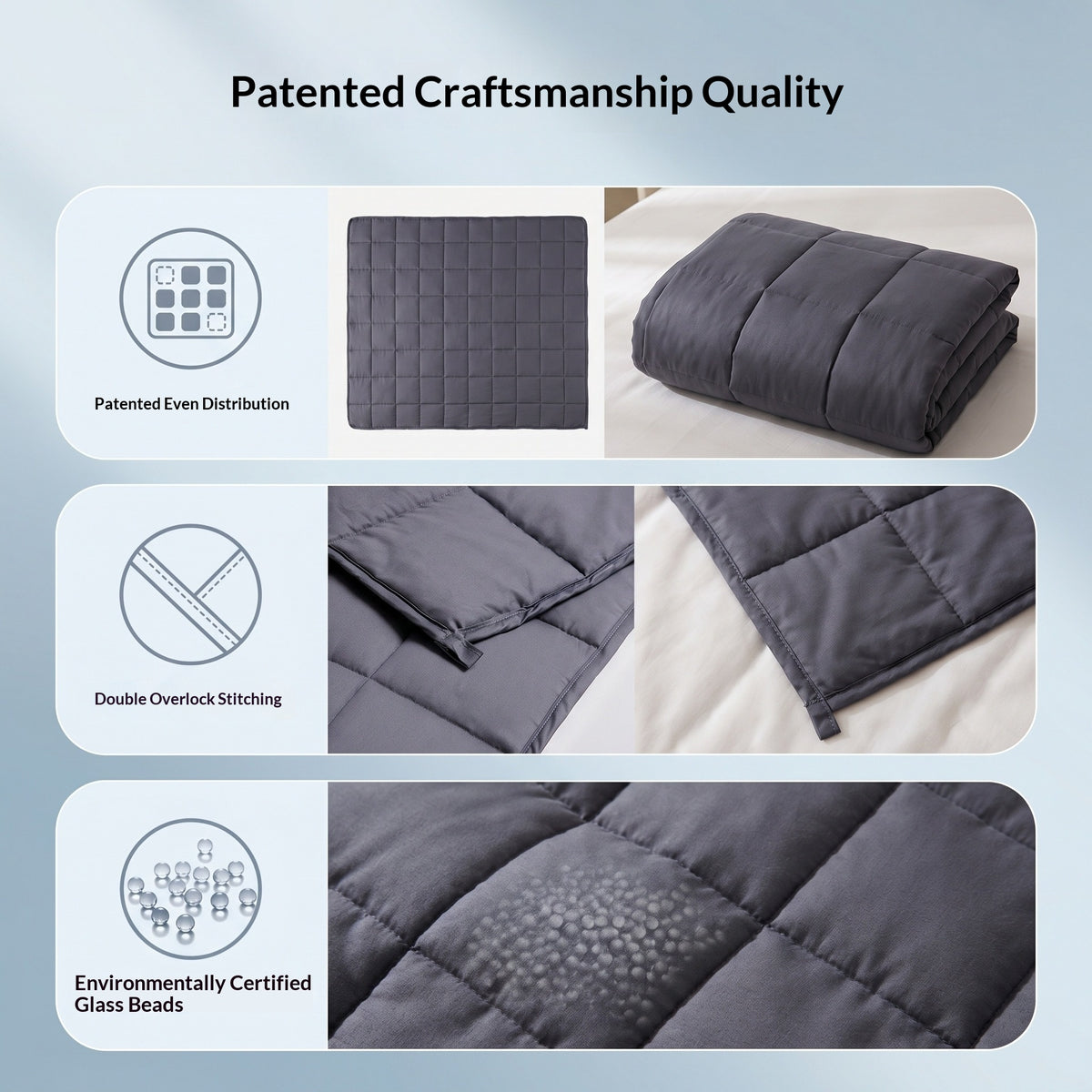 Couverture de gravité simple et confortable