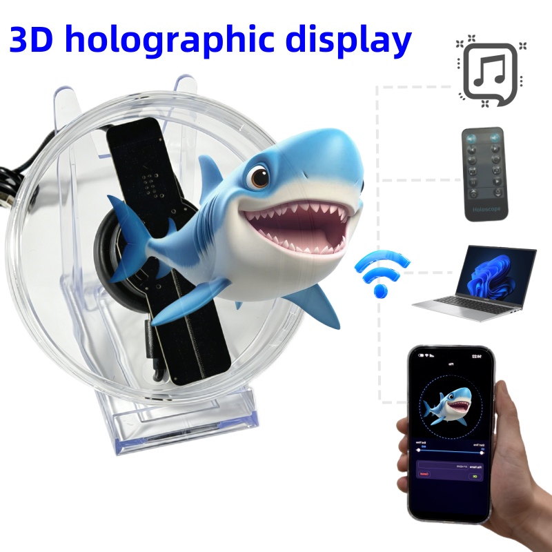 Wiilala support d'affichage holographique 12&20&30cm Naked-eye 3D ventilateur holographique publicité Mach