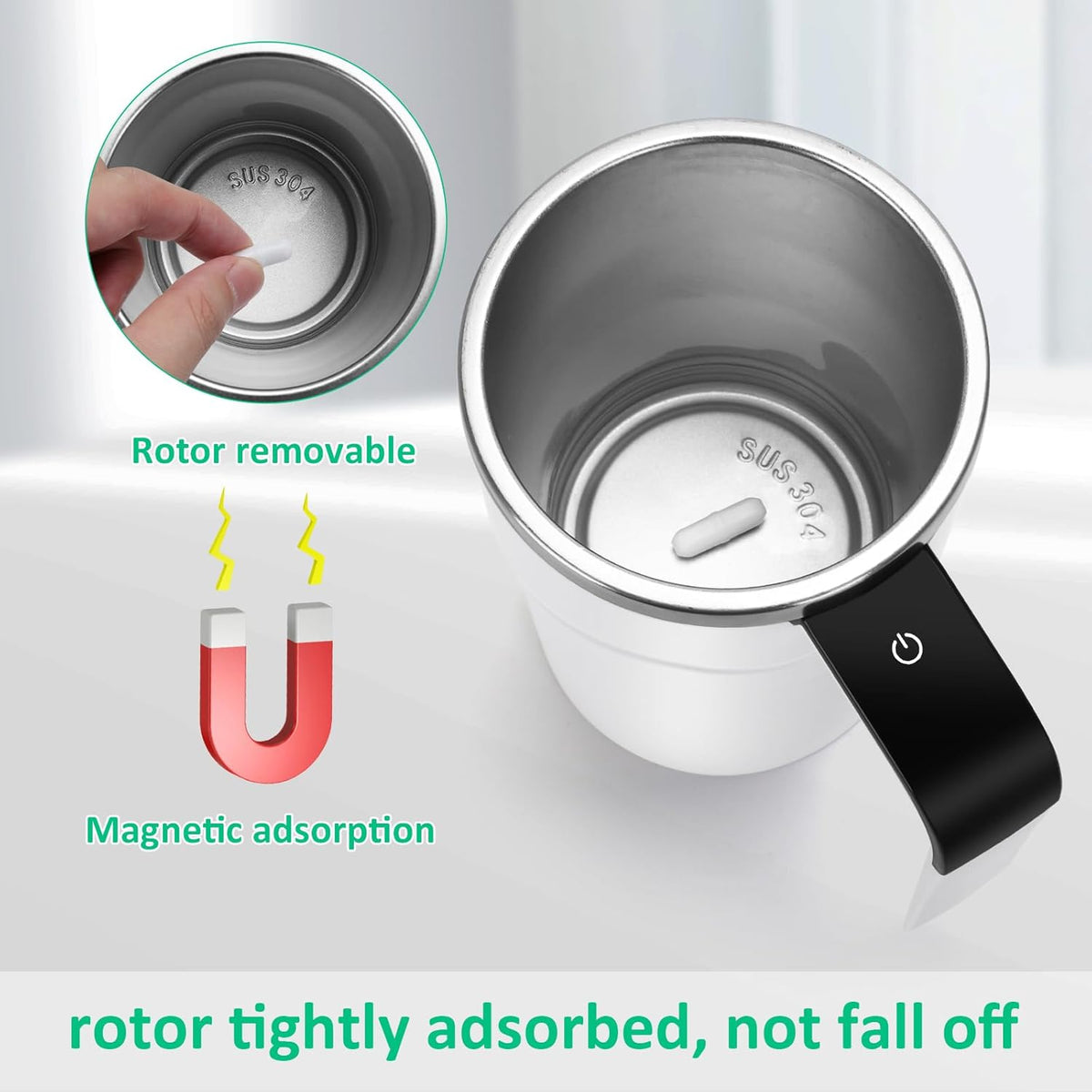 Mug auto-agrippant