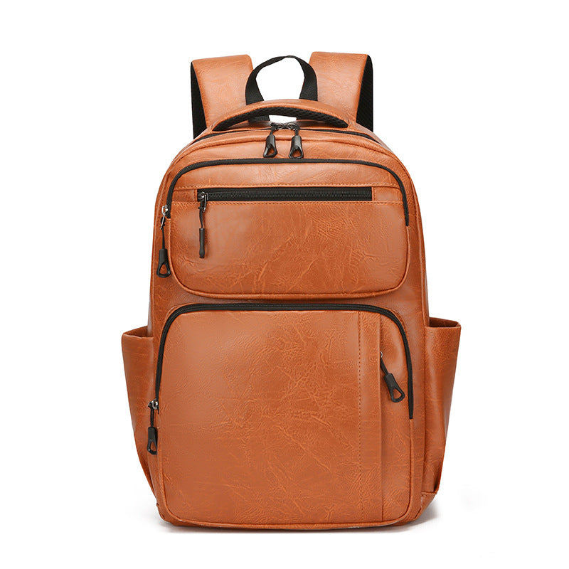 Sac à dos noir multi-espaces simple d'affaires homme grande capacité