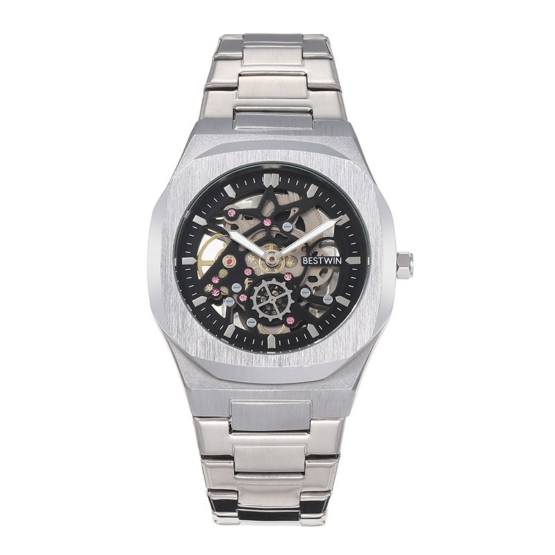 Fashion Alliage Montres Hommes BESTWIN Fermoir papillon creux