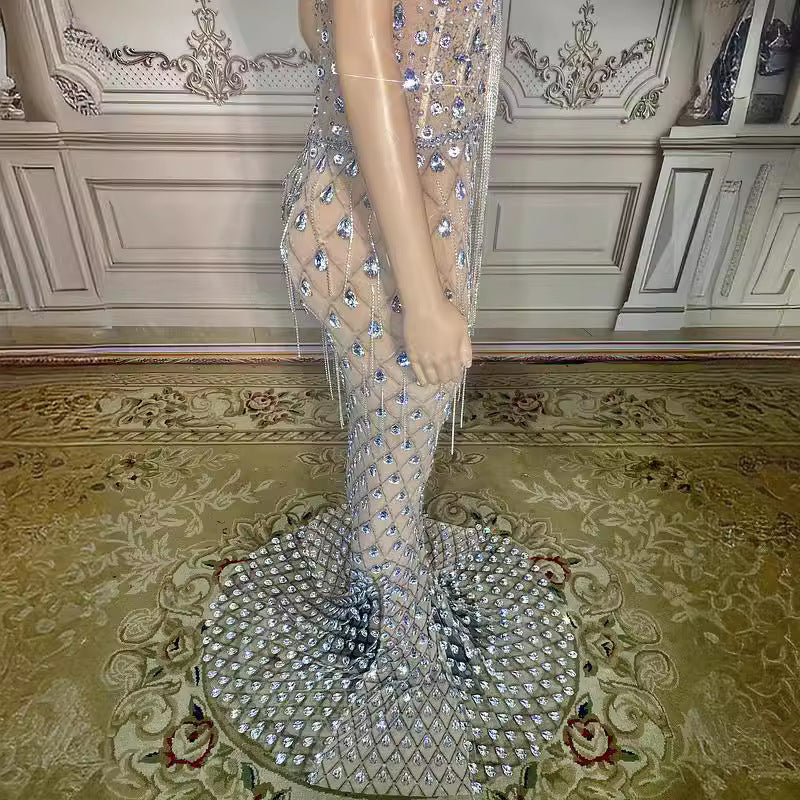 Aucun dos sans traces Sexy Élégant Gown de queue de poisson