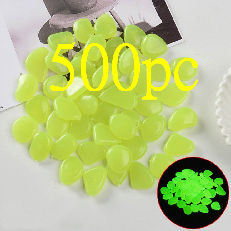 Pierres lumineuses Aquarium fluorescent Pebbles Fish Tank Jardin Pierres lumineuses