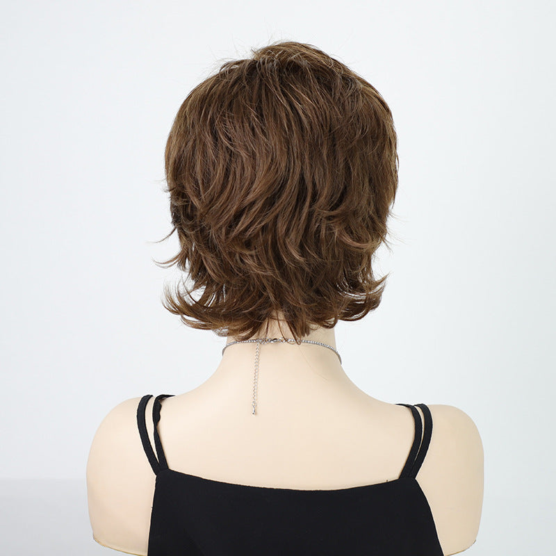 Capuchon de perruque à haute température à boucle courte mode