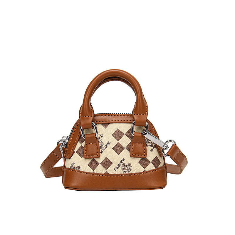 Mode Couleur Contraste Coin Purse Mini Western Style Sac Crossbody de fille