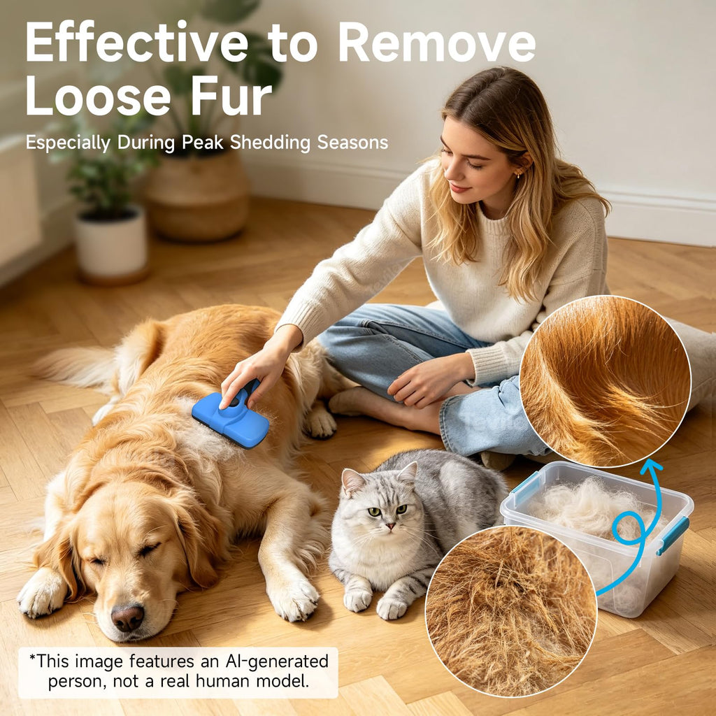 Brosse auto-nettoyante pour chien pour la couverture
