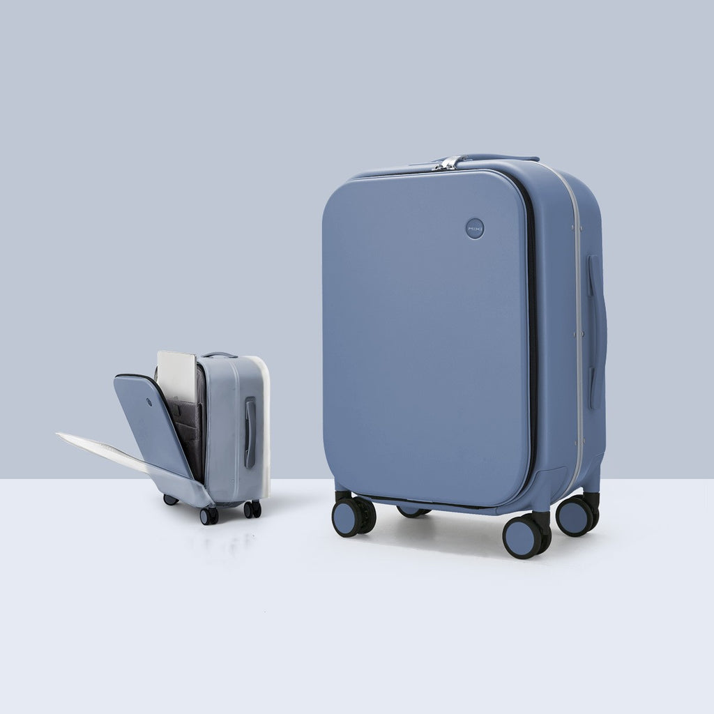 Ouverture avant de la planche 20 Valises en aluminium cadre