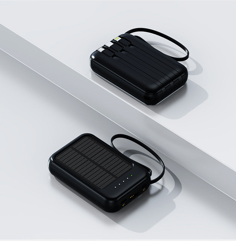Unité de recharge solaire avec câble Camping Portable Grande Capacité Alimentation Mobile