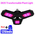 Spectrum rouge et bleu Tri-Fold Plant Grow Light