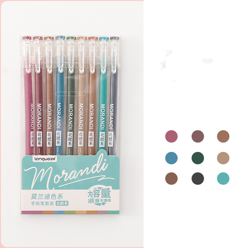 Retro Hand Account Set Student Notes Cute Girl Japonaise Couleur Gel Pen