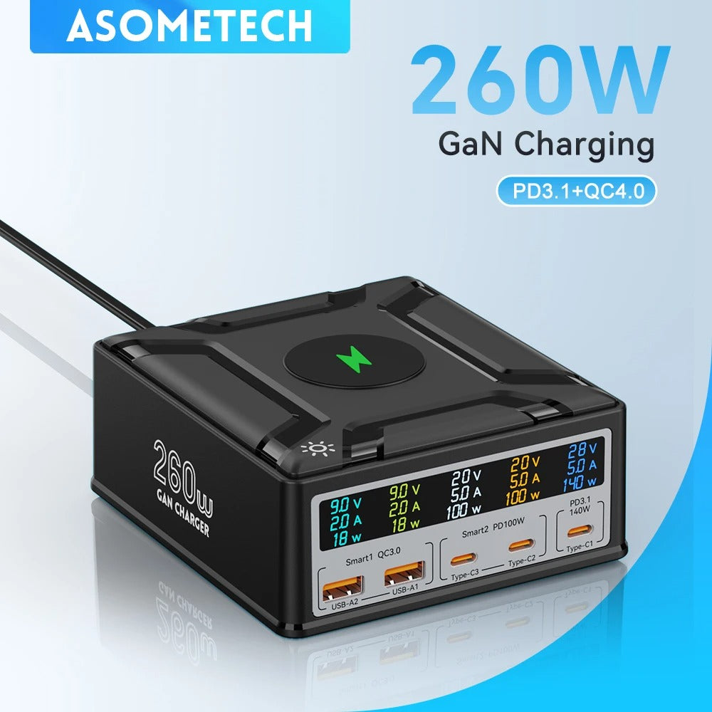 Chargeur Nitride Gallium PD Chargeur de téléphone portable multiports USB30