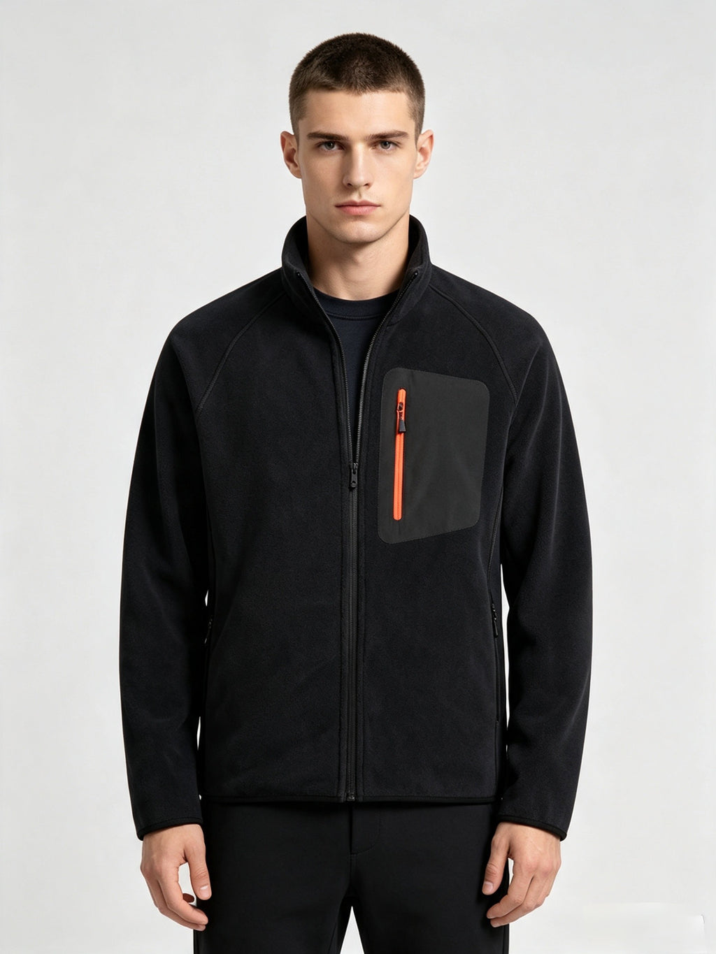 Veste en polaire d'avoine pour hommes