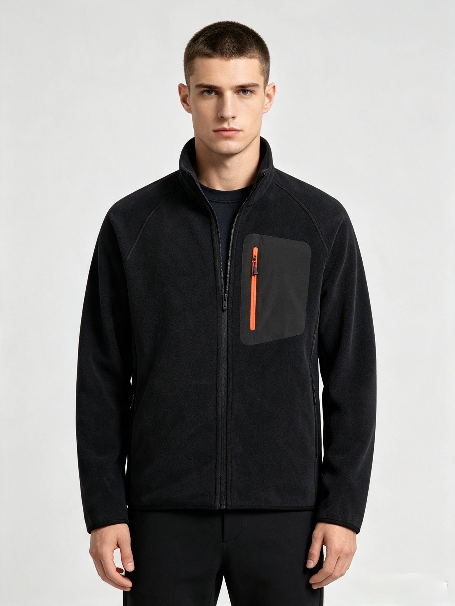 Veste en polaire d'avoine pour hommes