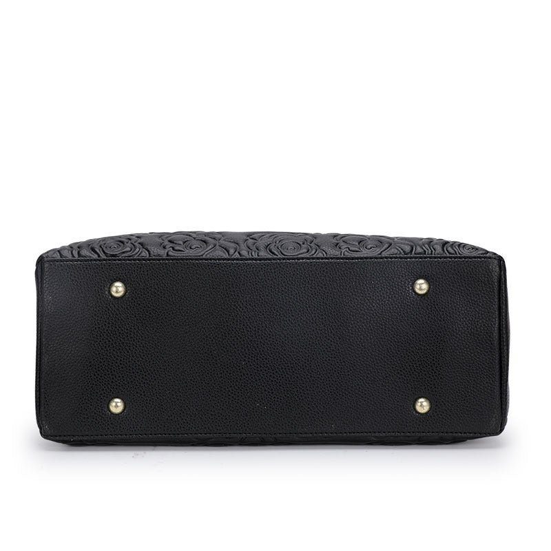 Sac d'épaule texturé à mi-âge