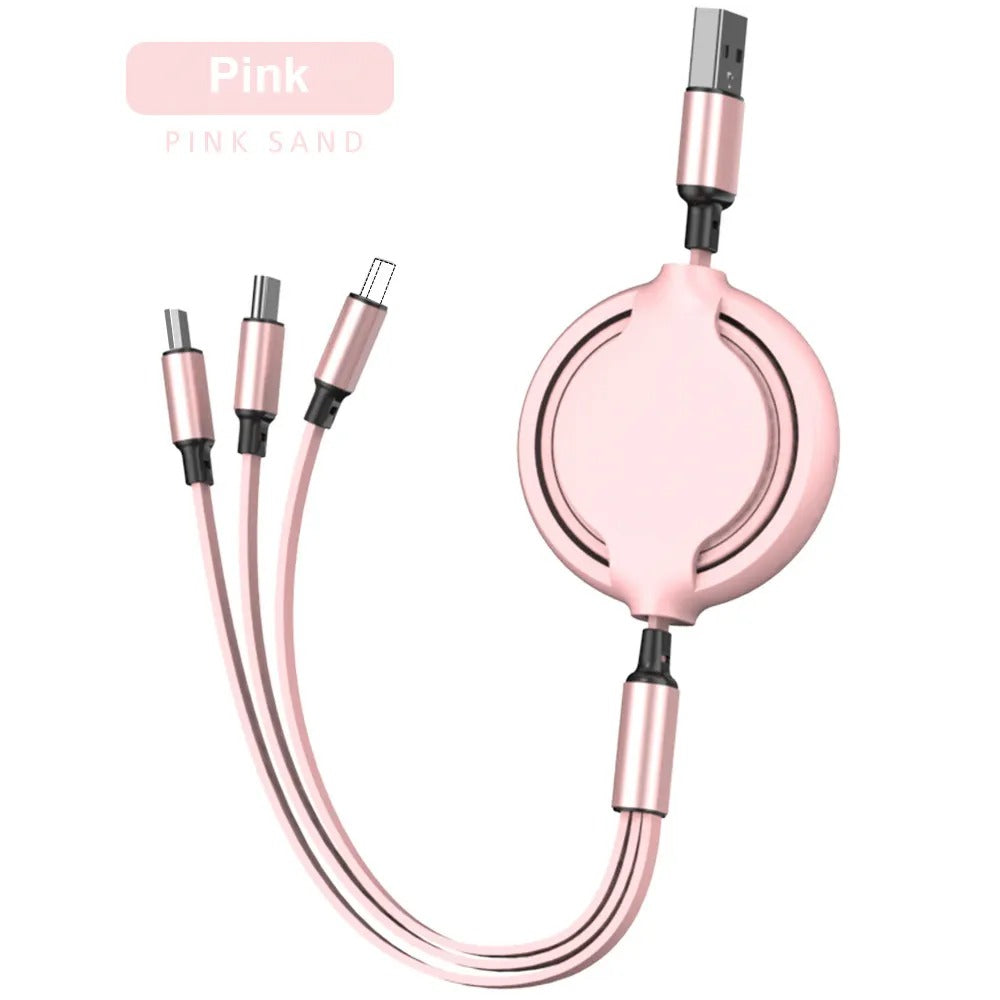 Câble de données de téléphonie mobile 3 en un