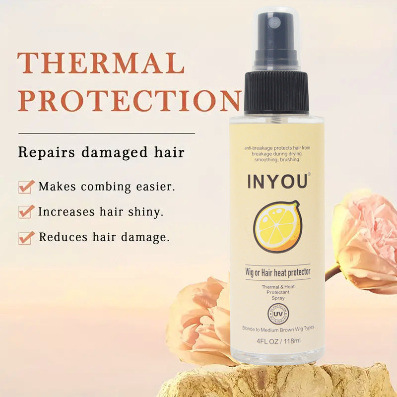 Vaporisateur de protection contre la chaleur en pièce hydratant et nourrissant pour les cheveux