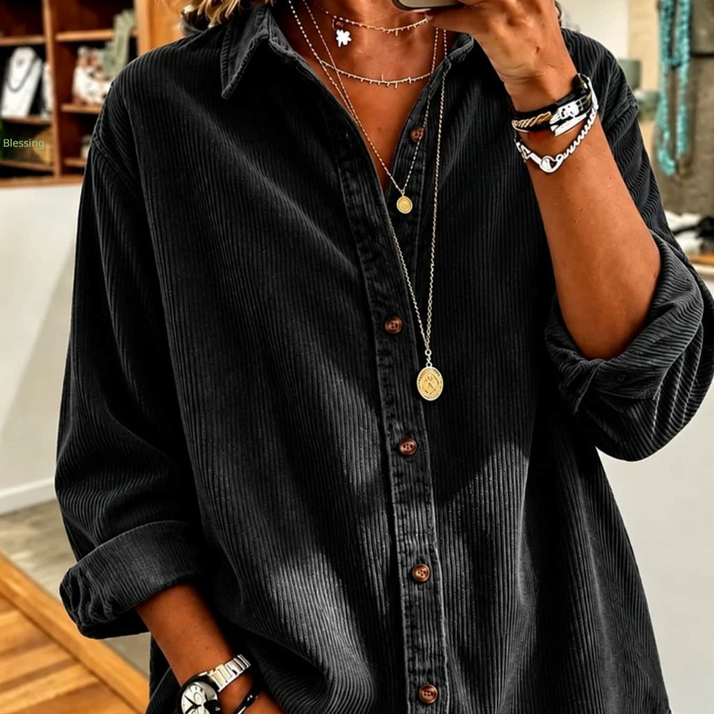 Chemise de cardigan à manches longues