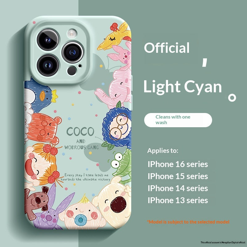 Compatible with the 5 Liquid Silicone 14 Plus Phone Case