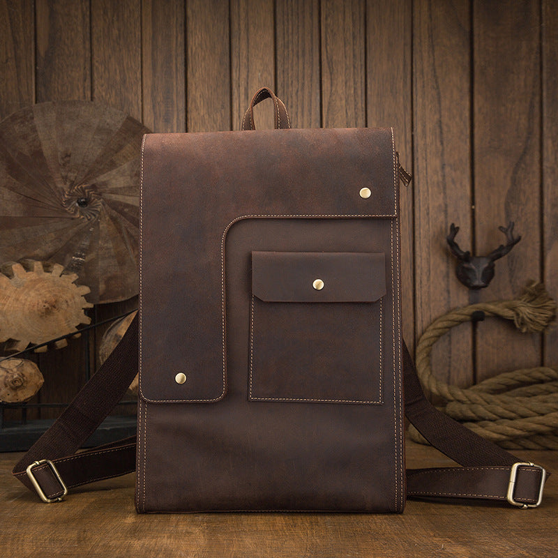 Cuir véritable Angleterre style sac de voyage occasionnel pour hommes