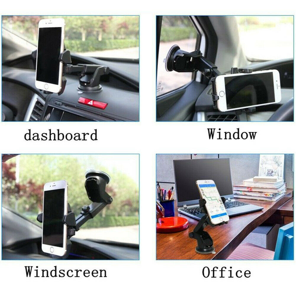 Rotation dans voiture aspiration porte-téléphone Tableau de bord Windscreen Universal Mount