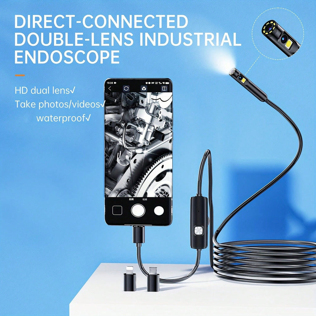 Caméra double endoscope éclairée