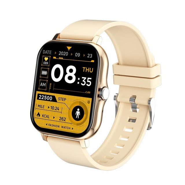 Y13 Smart Watch Pedomètre Surveillance de la fréquence cardiaque Appel compatible Bluetooth