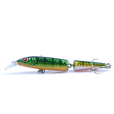 False Bait Double Section Submerged Mino Bionic Hard Pseudo-bait Warped Bouche Basse