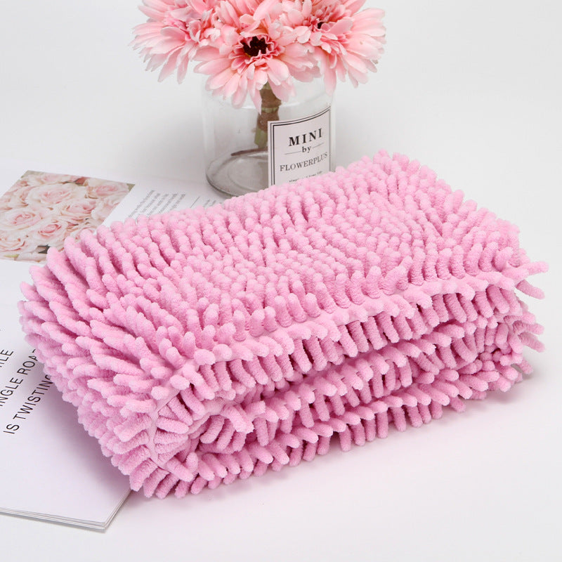 Serviette absorbante à séchage rapide pour animal de compagnie Chenille