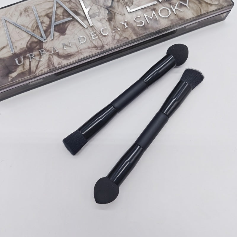 Brosse de maquillage de brosse à éponge Miter double tête