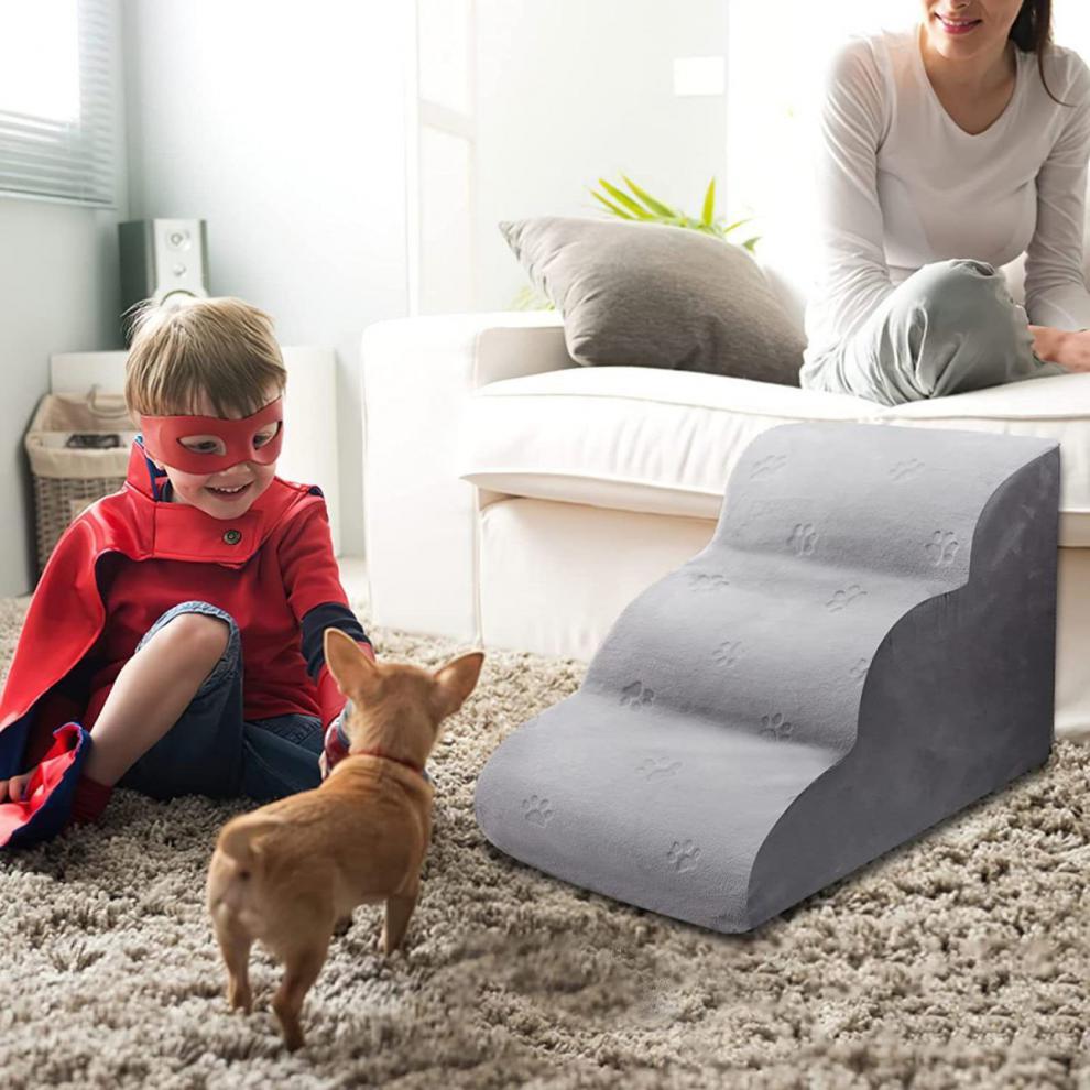 Pet Step Dog Échelle Lit antidérapant Escaliers amovibles et lavable Kitten Petit lit de chien