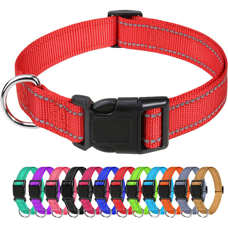 Bases Collier de chien en polyester réfléchissant