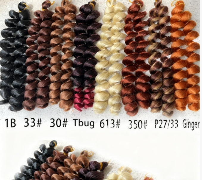24in150g Italie boucles Deep twist boho boucles Crochet cheveux